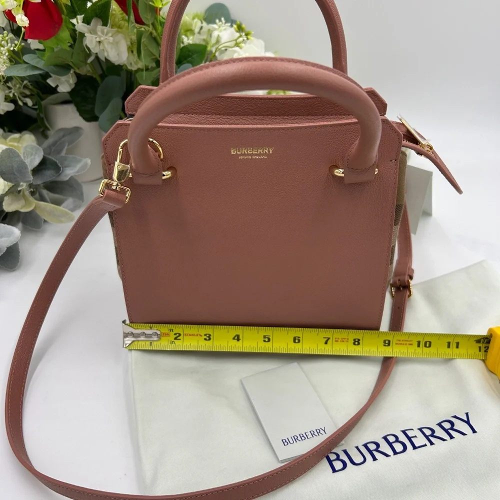 Women’s Burberry, mini top handle, satchel handbag, detachable shoulder strap - Picture 12 of 15